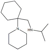 {[1-(piperidin-1-yl)cyclohexyl]methyl}(propan-2-yl)amine Struktur