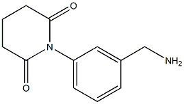 1-[3-(aminomethyl)phenyl]piperidine-2,6-dione Struktur