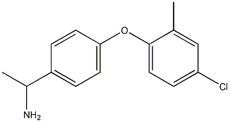 1-[4-(4-chloro-2-methylphenoxy)phenyl]ethan-1-amine Struktur