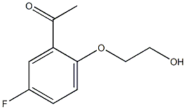 1-[5-fluoro-2-(2-hydroxyethoxy)phenyl]ethan-1-one Struktur