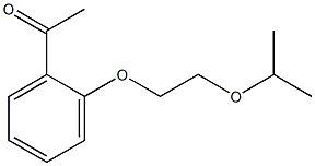 1-{2-[2-(propan-2-yloxy)ethoxy]phenyl}ethan-1-one Struktur