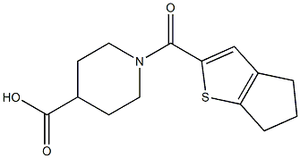 1-{4H,5H,6H-cyclopenta[b]thiophen-2-ylcarbonyl}piperidine-4-carboxylic acid Structure