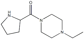 1-ethyl-4-(pyrrolidin-2-ylcarbonyl)piperazine Struktur