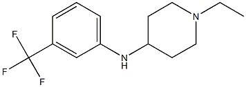 1-ethyl-N-[3-(trifluoromethyl)phenyl]piperidin-4-amine Struktur
