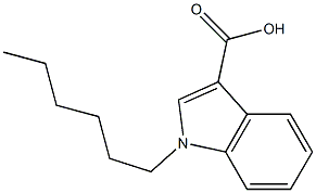 1-hexyl-1H-indole-3-carboxylic acid Struktur