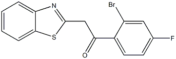 2-(1,3-benzothiazol-2-yl)-1-(2-bromo-4-fluorophenyl)ethan-1-one Struktur