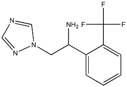2-(1H-1,2,4-triazol-1-yl)-1-[2-(trifluoromethyl)phenyl]ethanamine Struktur