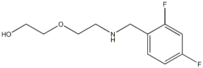 2-(2-{[(2,4-difluorophenyl)methyl]amino}ethoxy)ethan-1-ol Struktur
