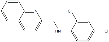 2,4-dichloro-N-(quinolin-2-ylmethyl)aniline Struktur