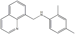 2,4-dimethyl-N-(quinolin-8-ylmethyl)aniline Structure