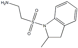 2-[(2-methyl-2,3-dihydro-1H-indole-1-)sulfonyl]ethan-1-amine Struktur