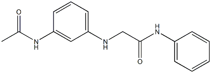 2-[(3-acetamidophenyl)amino]-N-phenylacetamide Struktur