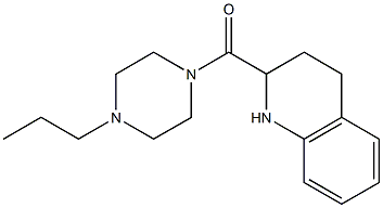 2-[(4-propylpiperazin-1-yl)carbonyl]-1,2,3,4-tetrahydroquinoline Struktur