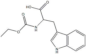 2-[(ethoxycarbonyl)amino]-3-(1H-indol-3-yl)propanoic acid Struktur