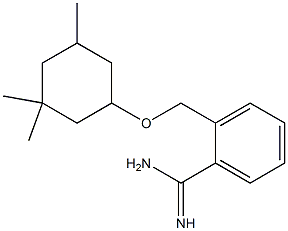 2-{[(3,3,5-trimethylcyclohexyl)oxy]methyl}benzene-1-carboximidamide Struktur
