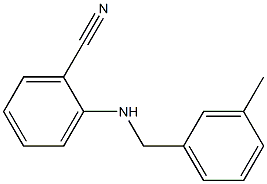 2-{[(3-methylphenyl)methyl]amino}benzonitrile Struktur
