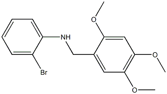 2-bromo-N-[(2,4,5-trimethoxyphenyl)methyl]aniline Struktur