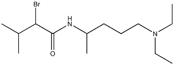 2-bromo-N-[5-(diethylamino)pentan-2-yl]-3-methylbutanamide Struktur