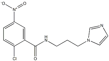 2-chloro-N-[3-(1H-imidazol-1-yl)propyl]-5-nitrobenzamide Struktur