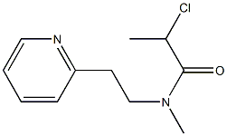 2-chloro-N-methyl-N-[2-(pyridin-2-yl)ethyl]propanamide Struktur