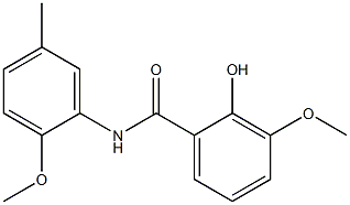 2-hydroxy-3-methoxy-N-(2-methoxy-5-methylphenyl)benzamide Structure