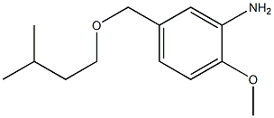2-methoxy-5-[(3-methylbutoxy)methyl]aniline Struktur