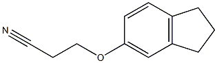 3-(2,3-dihydro-1H-inden-5-yloxy)propanenitrile Struktur