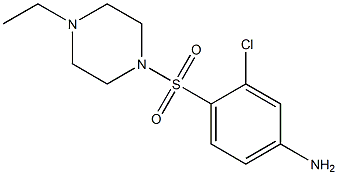 3-chloro-4-[(4-ethylpiperazine-1-)sulfonyl]aniline Struktur
