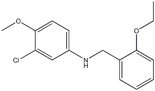 3-chloro-N-[(2-ethoxyphenyl)methyl]-4-methoxyaniline Struktur