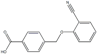 4-(2-cyanophenoxymethyl)benzoic acid Structure