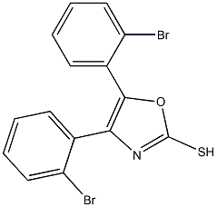 4,5-bis(2-bromophenyl)-1,3-oxazole-2-thiol Struktur