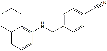 4-[(5,6,7,8-tetrahydronaphthalen-1-ylamino)methyl]benzonitrile Struktur