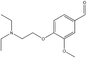 4-[2-(diethylamino)ethoxy]-3-methoxybenzaldehyde Struktur