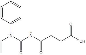 4-{[ethyl(phenyl)carbamoyl]amino}-4-oxobutanoic acid Struktur