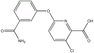 6-(3-carbamoylphenoxy)-3-chloropyridine-2-carboxylic acid