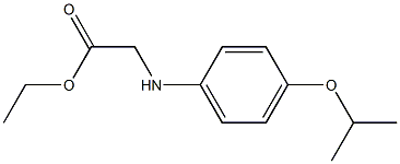 ethyl 2-{[4-(propan-2-yloxy)phenyl]amino}acetate Struktur