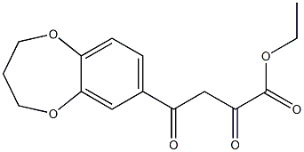 ethyl 4-(3,4-dihydro-2H-1,5-benzodioxepin-7-yl)-2,4-dioxobutanoate Struktur