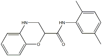N-(2,5-dimethylphenyl)-3,4-dihydro-2H-1,4-benzoxazine-2-carboxamide Struktur