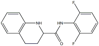 N-(2,6-difluorophenyl)-1,2,3,4-tetrahydroquinoline-2-carboxamide Structure