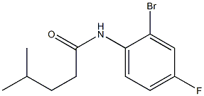 N-(2-bromo-4-fluorophenyl)-4-methylpentanamide Struktur