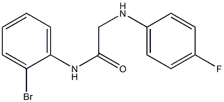 N-(2-bromophenyl)-2-[(4-fluorophenyl)amino]acetamide Structure