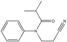 N-(2-cyanoethyl)-2-methyl-N-phenylpropanamide Struktur