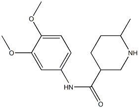 N-(3,4-dimethoxyphenyl)-6-methylpiperidine-3-carboxamide Struktur