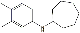N-(3,4-dimethylphenyl)cycloheptanamine Struktur