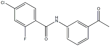 N-(3-acetylphenyl)-4-chloro-2-fluorobenzamide Structure
