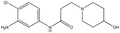 N-(3-amino-4-chlorophenyl)-3-(4-hydroxypiperidin-1-yl)propanamide Struktur