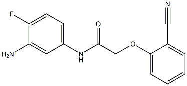 N-(3-amino-4-fluorophenyl)-2-(2-cyanophenoxy)acetamide Struktur