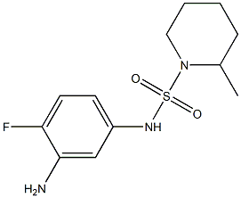 N-(3-amino-4-fluorophenyl)-2-methylpiperidine-1-sulfonamide Struktur