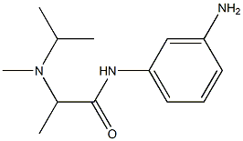 N-(3-aminophenyl)-2-[isopropyl(methyl)amino]propanamide Struktur