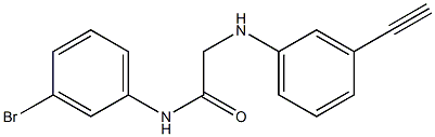 N-(3-bromophenyl)-2-[(3-ethynylphenyl)amino]acetamide Struktur